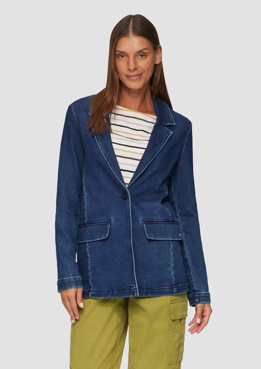 Immagine prodotto S.Oliver Indoor-Blazer Antaillierter Blazer aus Sweat-Denim (36)