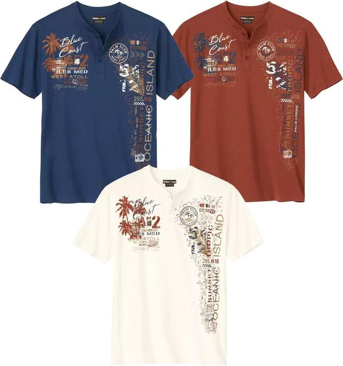 Terrakotta, Ecru, Marineblau