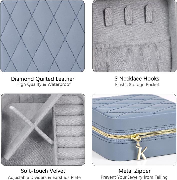 Produktbild Only-Bags.Store Kleines Schmuckkästchen, tragbares Reise-Schmuckkästchen