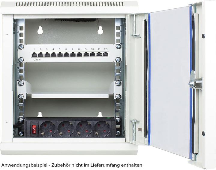 Image du produit Good Connections GC R0111 25,40cm (10"") Coffret mural 12U profondeur 300mm gris (12 HE, Rack 10 pouces)