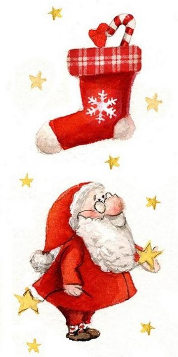 Produktbild Braun + Company Taschentuch Weihnachten Little Nick