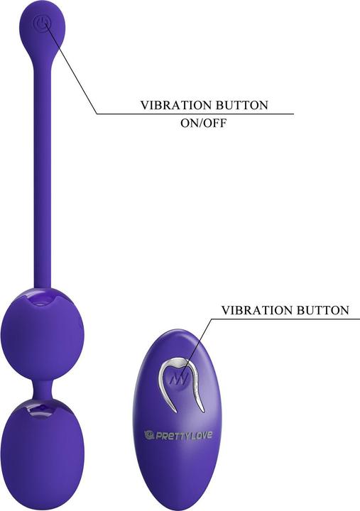 Actual product image Pretty Love Willie Youth Remote Control & Violet Vibration