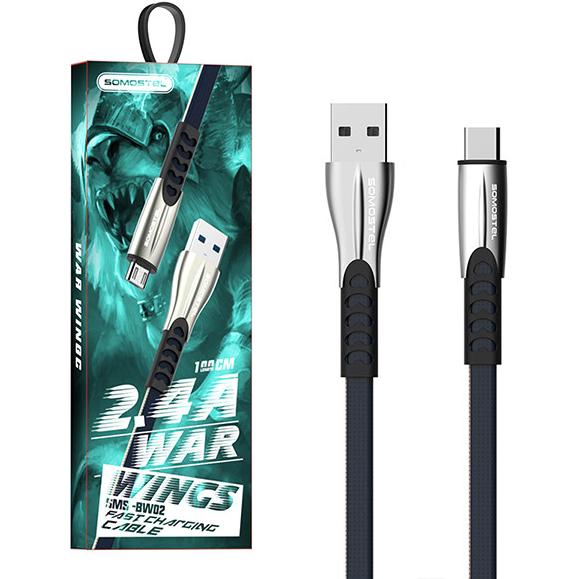 Thumbnail - Somostel SMS-BW02 USB Kabel USB 2.0 USB A USB C (1 m, USB 2.0), USB Kabel