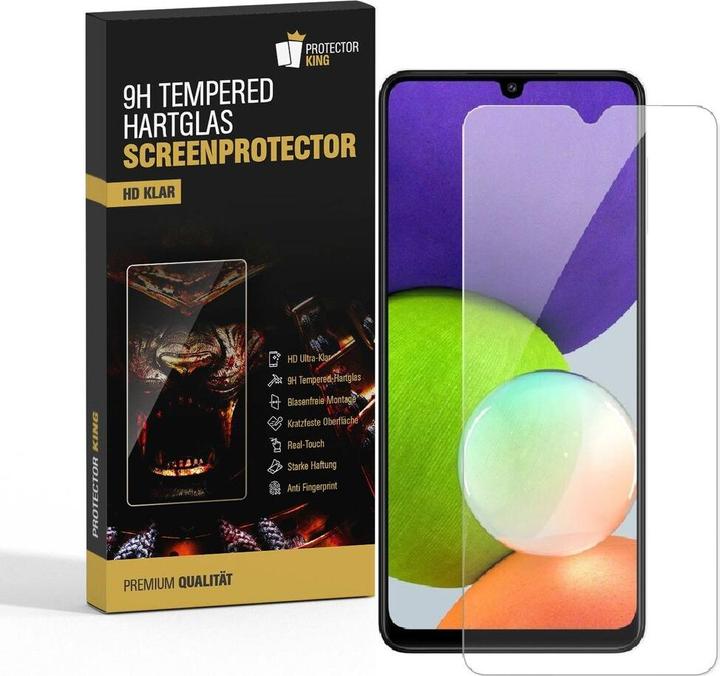 Actual product image Protectorking 2x real tempered 9H armoured glass 3D CLEAR (2 pcs., Samsung Galaxy A22)