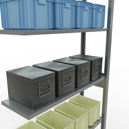 Image du produit Schulte Lagertechnik Système d'assemblage de rayonnages MULTIplus85 avec traverses de longueur