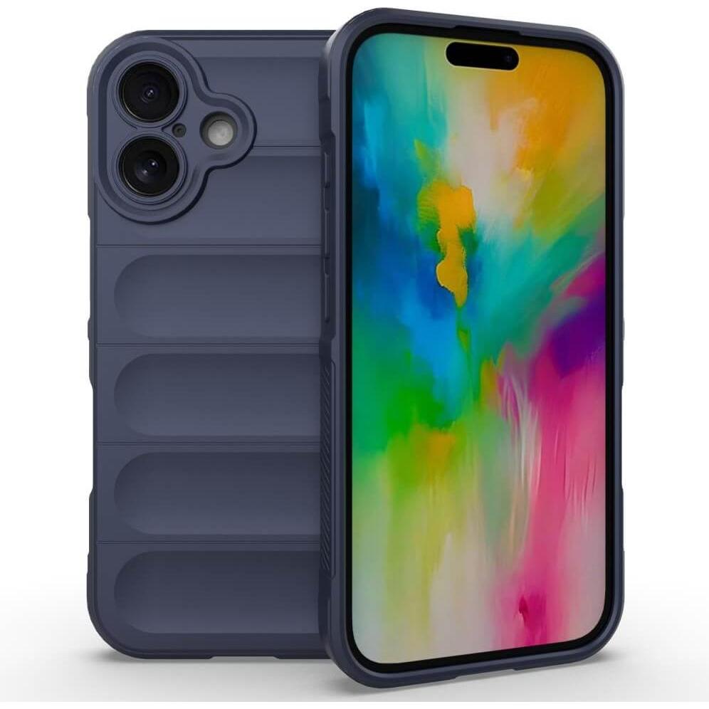 Cover-Discount iPhone 16 - Rugged Protective Hülle (Apple iPhone 16), Smartphone Hülle, Blau