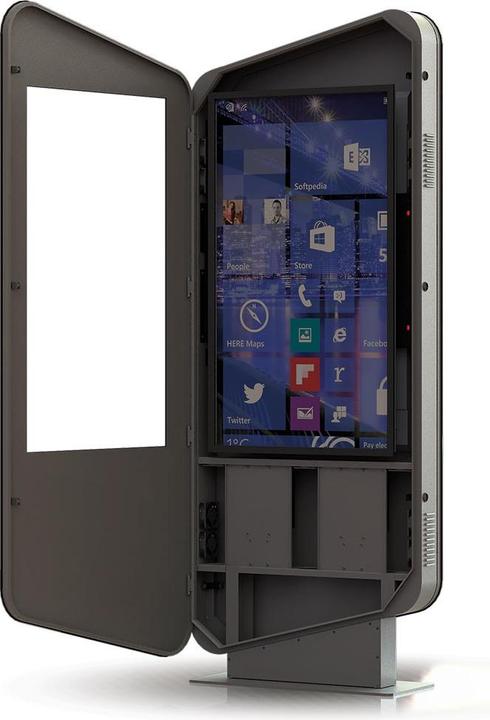 Image du produit DSS Stand de monitoring d'intérieur, y compris moniteur PCAP 49 (49")