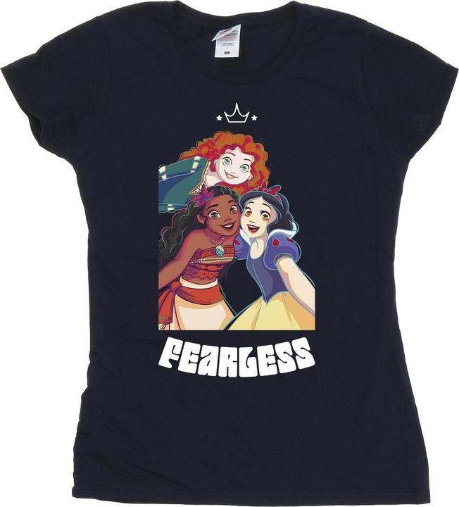 Actual product image Disney Womens/Ladies Princess Fearless Cotton T-Shirt (M)