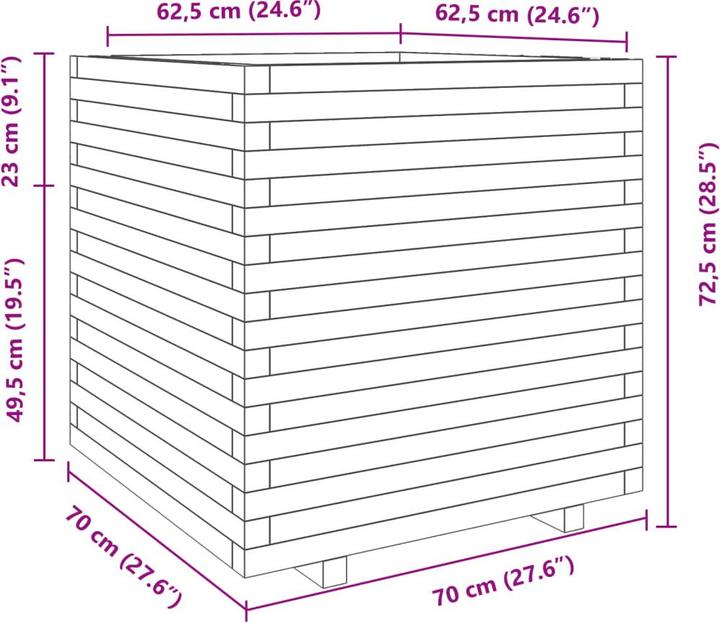 Produktbild vidaXL Pflanzkübel