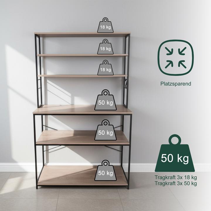 Produktbild Relaxdays Küchenregal