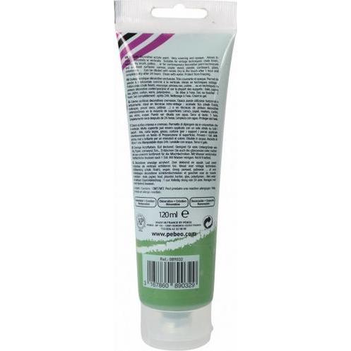 Thumbnail - Pebeo, Künstlerfarbe + Bastelfarbe, Decocrème Matt Acrylfarben (Zypressengrün, 120 ml)
