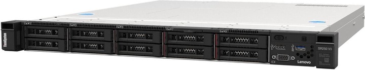 Produktbild Lenovo ThinkSystem SR250 V3, 2,6 GHz, E-2468, 32 GB, DDR5-SDRAM, 800 W, Rack (1U) (32 GB, Rack Server)