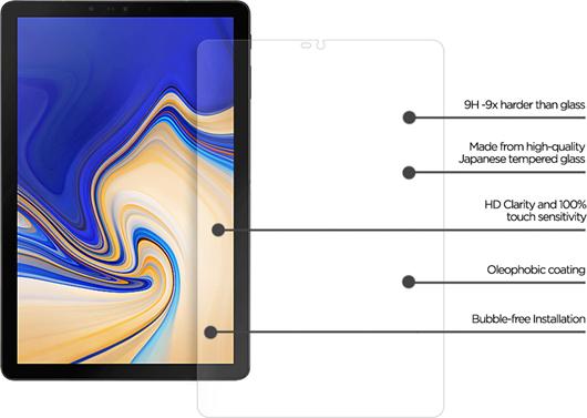 Actual product image Eiger Mountain Glass Clear Tablet (1 Piece, Galaxy Tab S4 10.5 (2018))