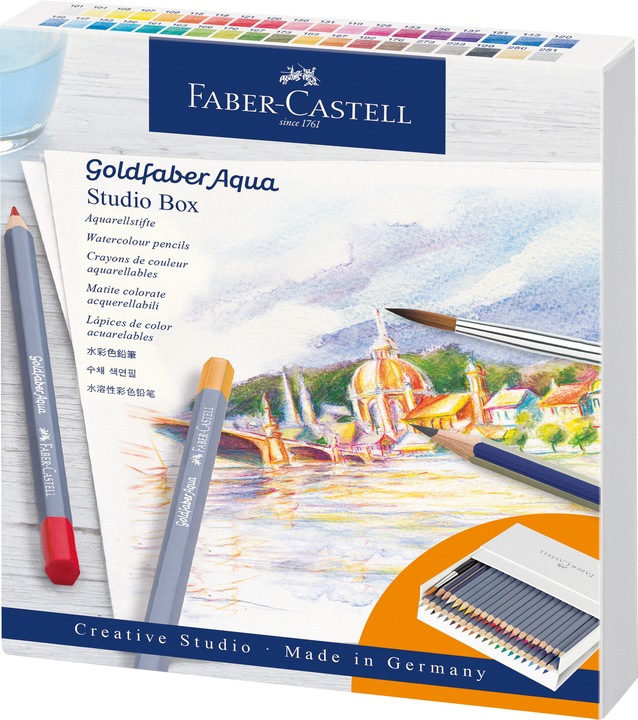 Actual product image Faber-Castell Goldfaber Aqua Watercolour Pencil (Multicoloured, 38 x)