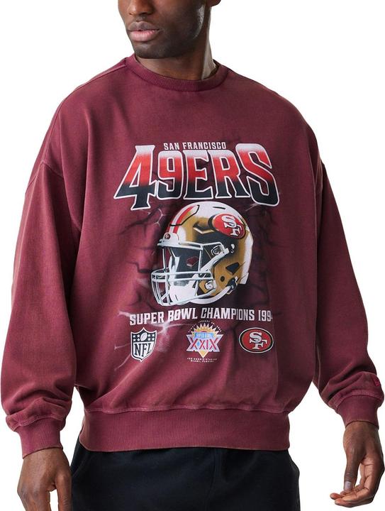 Produktbild New Era Washed Boxy Pullover - San Francisco 49ers - M (M)