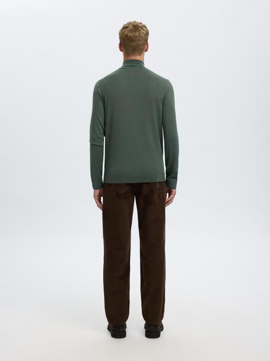 Actual product image Selected Slhtray Ls Knit Merino Half Zip Noos (XL)