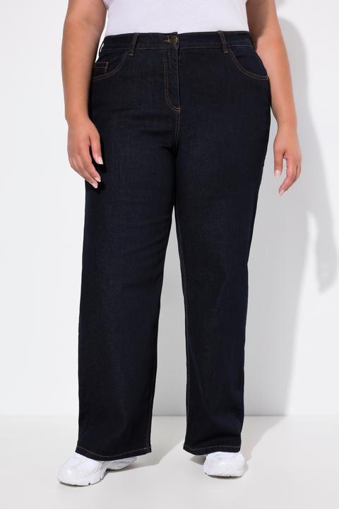 Actual product image Ulla Popken Mary Fit Wide Leg Stretch Jeans (50)