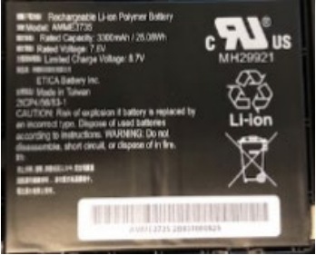 Produktbild Zebra BTRY-ET5X-8IN3-01 Ersatzteil für Tablets Akku