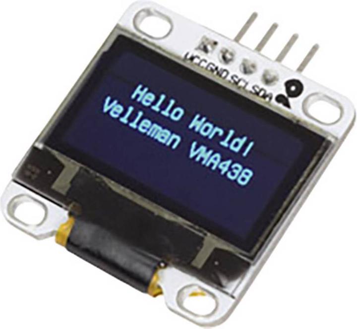 Actual product image Whadda Ecran OLED 0.96" avec I²C pour Arduino® (Add-on)