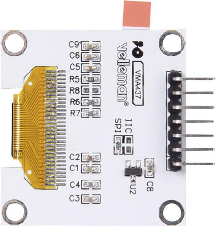 Actual product image Whadda Ecran OLED 0.96" avec I²C pour Arduino® (Add-on)
