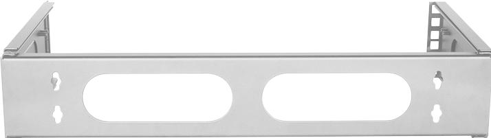 Actual product image LogiLink W02B40G 48.30cm (19") wall bracket 2 U, light grey