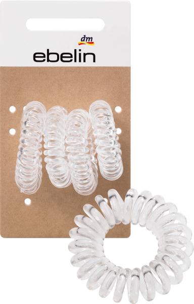 Image du produit dm ebelin Élastique à cheveux Spirale petit transparent (Élastiques à cheveux)