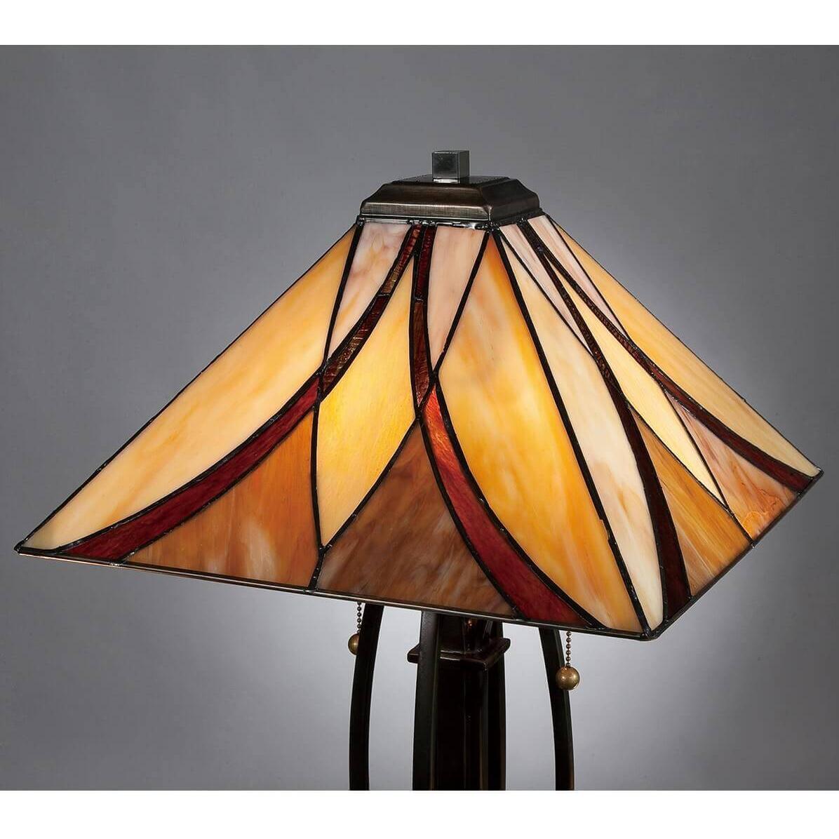 Thumbnail - Elstead Lighting, Tischlampe, Asheville Tischleuchte E27 2-fach 64cm Valiant Bronze (E27)