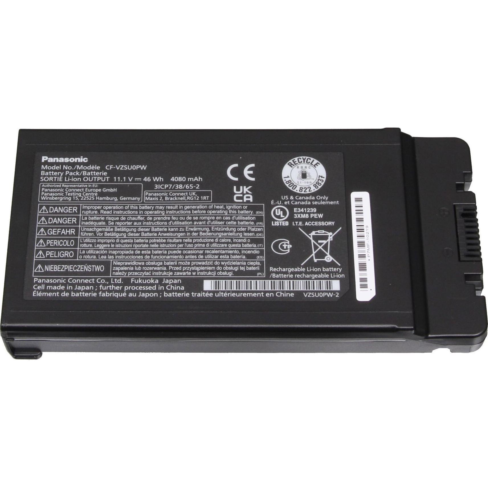 Panasonic VZSU0PW-2 (6 Zellen, 4080 mAh), Notebook Akku
