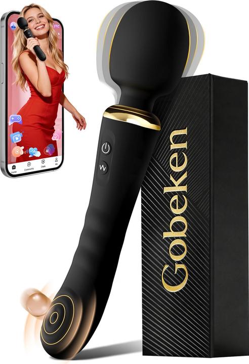 Gobeken Doppelkopf-Vibrator mit App-Steuerung