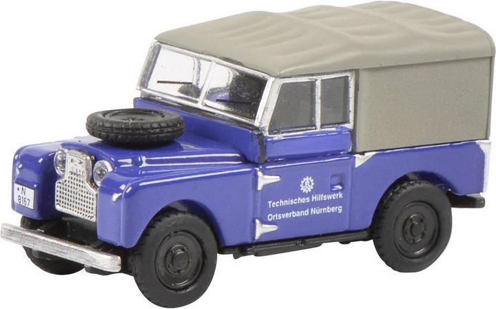 Image du produit Schuco 452656000 H0 Land Rover, Mercedes Benz Jeu de 3 THW, Land Rover, Unimog 404, MB LG 315