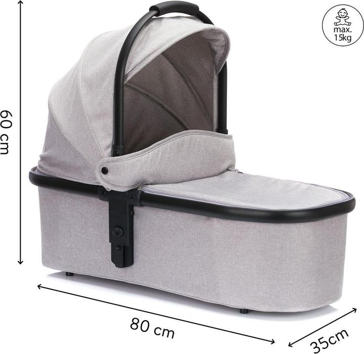 Produktbild Fillikid Babywanne S300 - für Zwillingsbuggy S-131 - Duette - grau