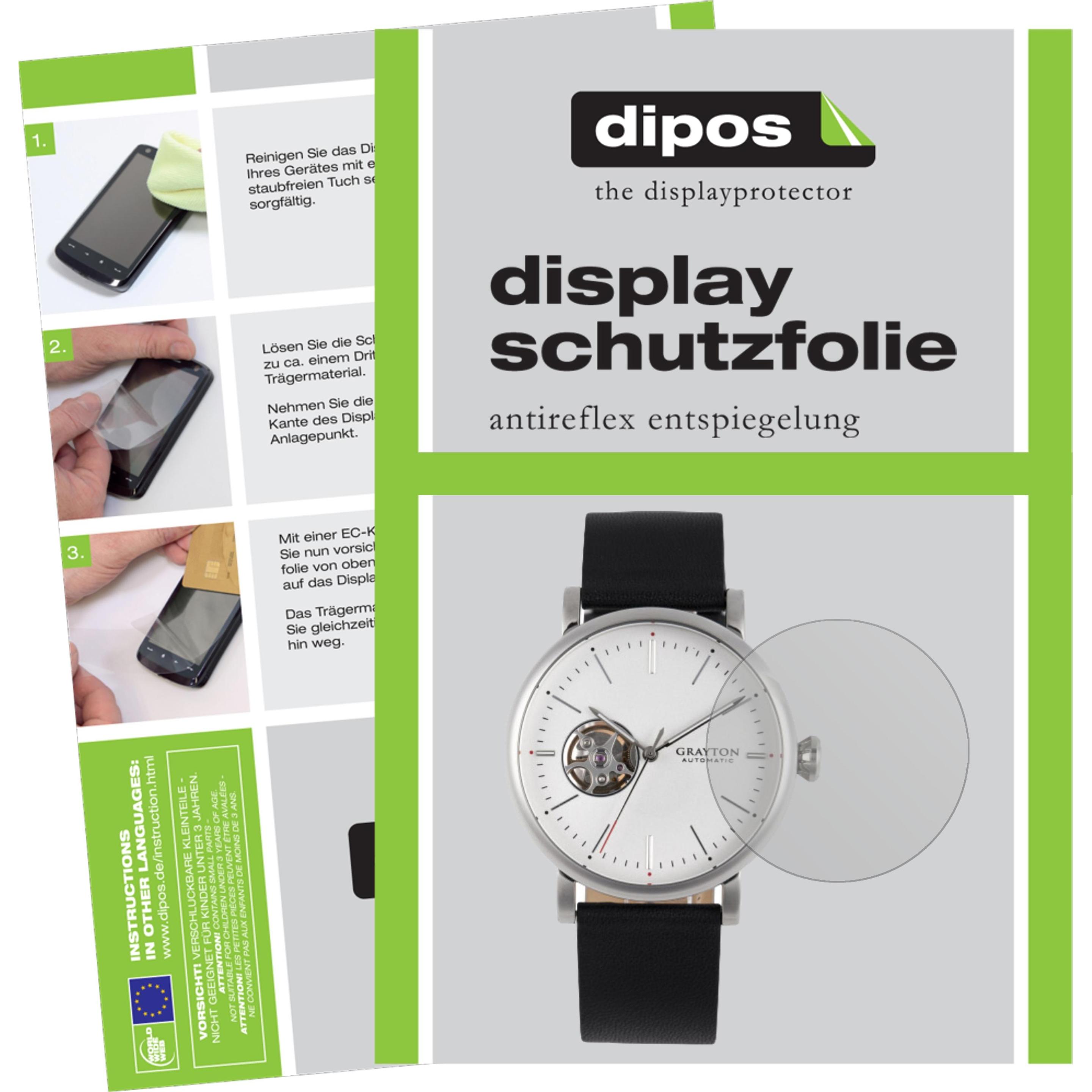 Dipos Displayschutzfolie Antireflex, Smartwatch Schutzfolie, Transparent