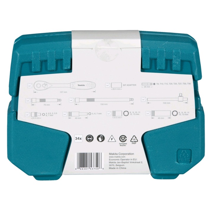 Produktbild Makita Ratschen und Bit-Set (T8, T10, T15, T20, T25, T27, T30)