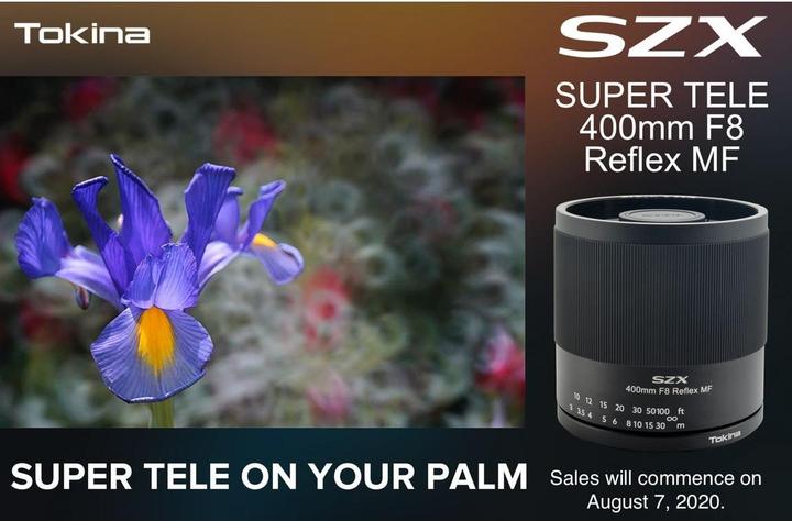 Actual product image Tokina SZX Super Tele 400mm f/8.0 Reflex MF EF-M (APS-C / DX, full size, Micro Four Thirds)