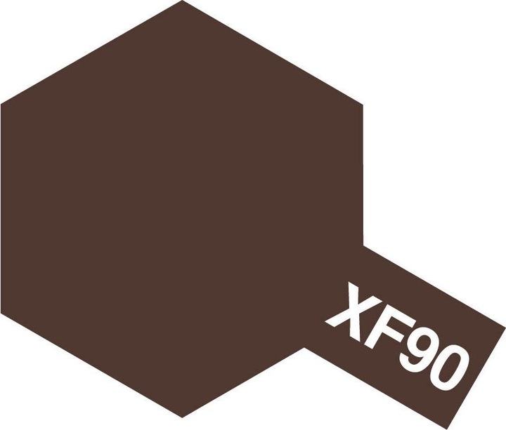 Actual product image Tamiya M-Acr. XF-90 Red Brown 2