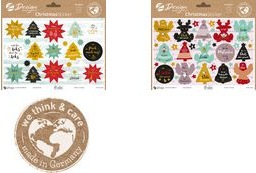 Actual product image Avery Christmas stickers