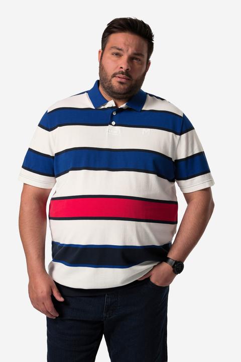 Produktbild Men+ Poloshirt, Halbarm, Ringel, Piqué Bauchfit (7XL)