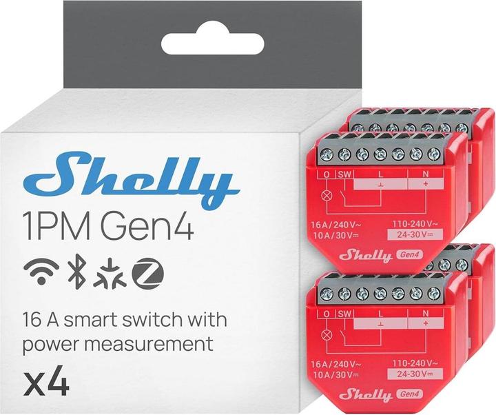 Image du produit Shelly 1PM Gen4 (Actionneur de commutation)