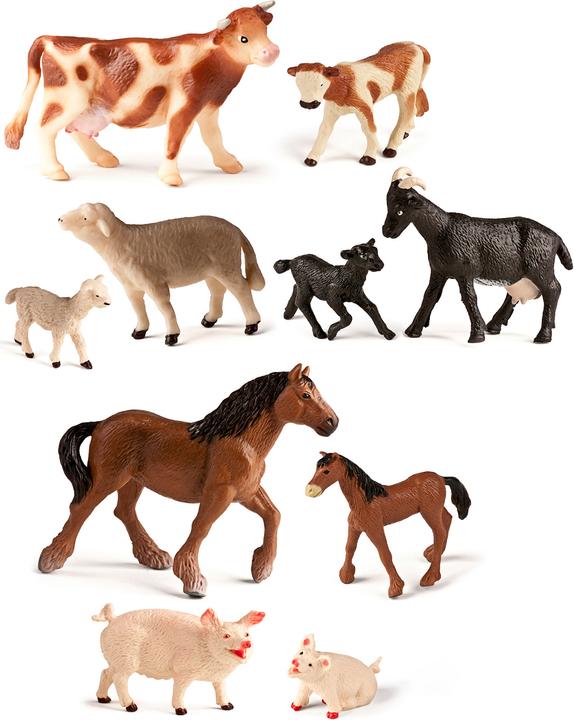Image du produit Miniland Les animaux de ferme avec leurs petits