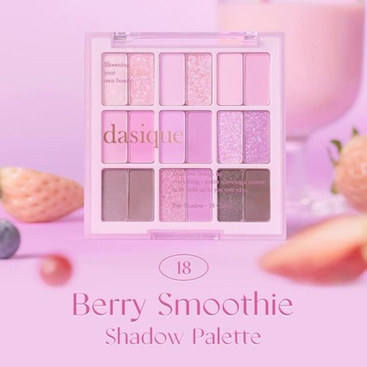 Produktbild Dasique Schattenpalette Vegan und Tierversuchsfrei mit 18 mischbaren Farben (Berry Smoothie Vegan)