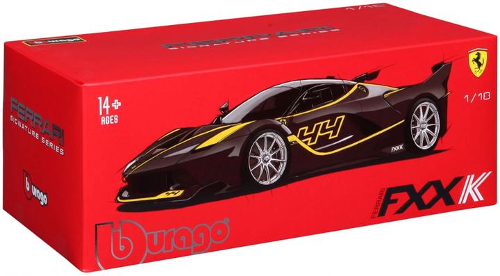 Actual product image Bburago Diecast 1:18 Signature Ferrari Ferrari Fxx K #44 Black Ages 3+ 18-16907