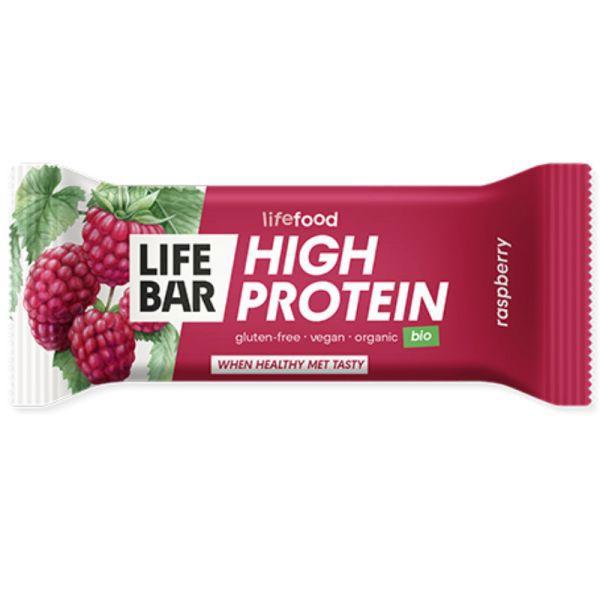 Actual product image Lifefood Organic Lifebar Protein Bar Raspberry 40g (15x40g) (15 pcs., 796 g)