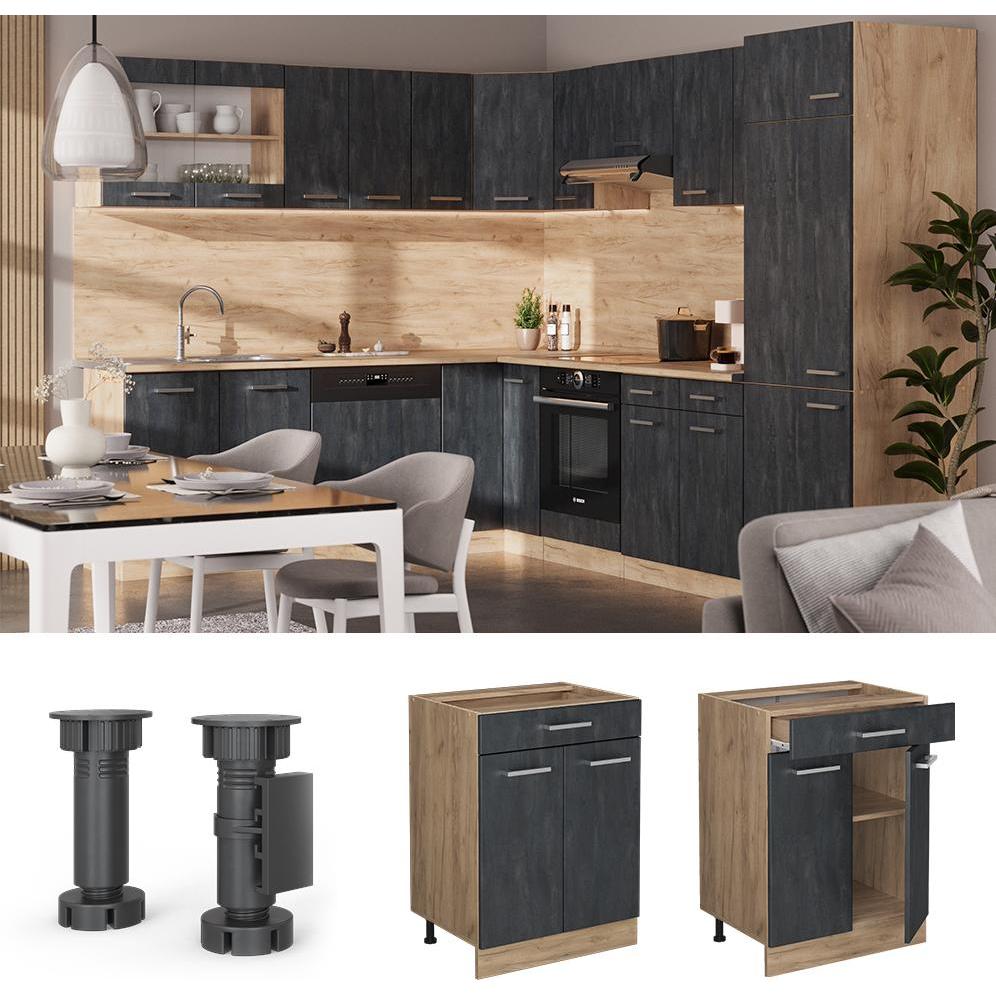 Thumbnail - Vicco, Regal, Küchenschrank mit Schublade R-Line (60 x 46 x 81.5 cm)