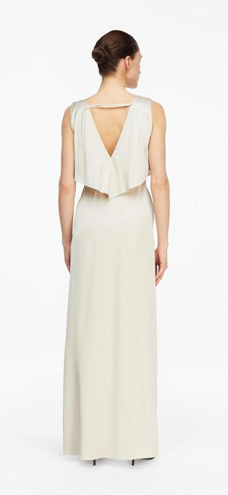 Image du produit Comma Kleid Satinkleid mit V-Auschnitt und Volants (46)