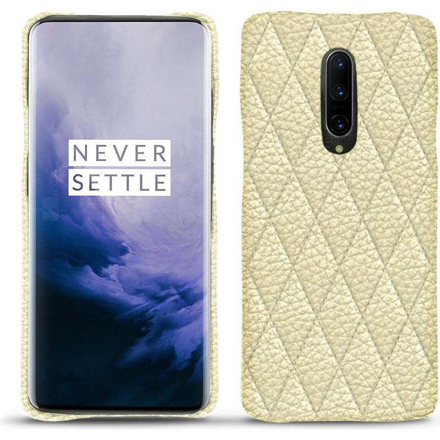 Noreve Lederschutzhülle (OnePlus 7 Pro), Smartphone Hülle, Weiss