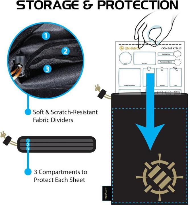 Actual product image Enhance Tabletop Acrylic Character Sheets Clear (Plastic)