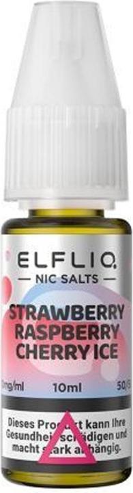 Actual product image Elfbar ELFLIQ, Strawberry Raspberry Cherry ICE 20mg (Cherry, Raspberry, Strawberry)