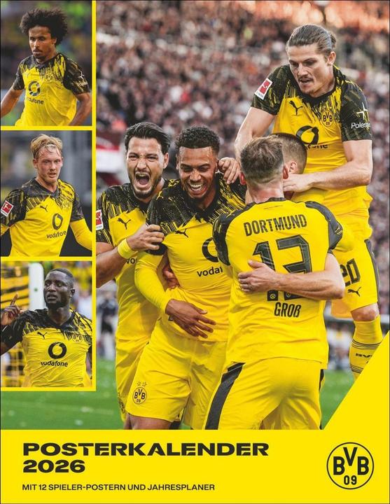 Heye BVB Posterkalender 2026 (34 x 44 cm)