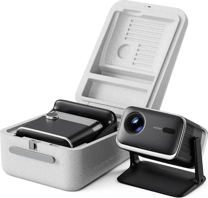 Immagine prodotto Aurzen Boom Mini Beamer mit Google TV & 4K Unterstützung (4K, 500 lm)