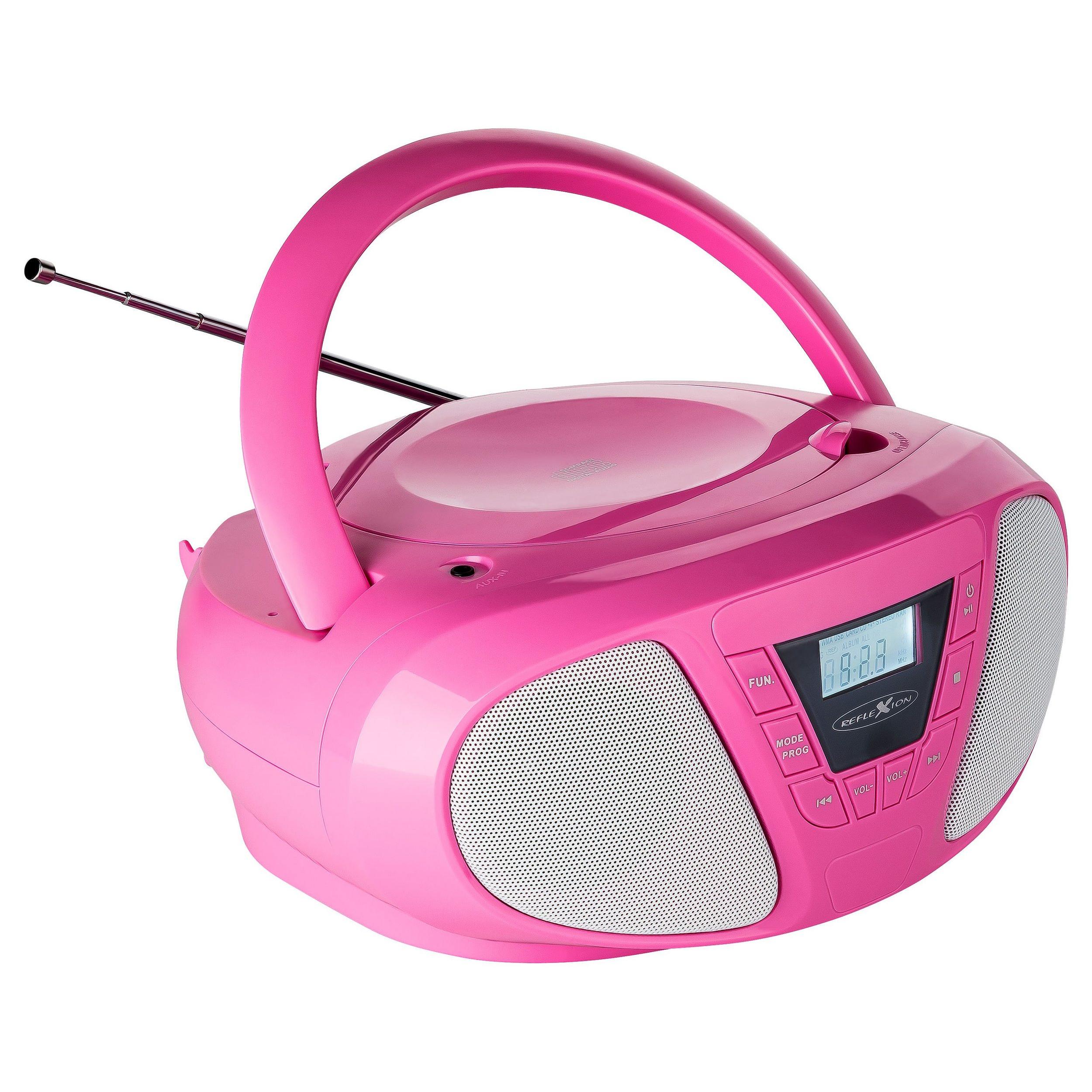 Thumbnail - Reflexion n CDR614U Boombox pink (UKW), Radio, Pink